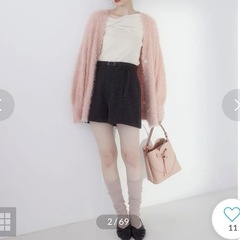 VISのハートカット2wayバッグです。の画像