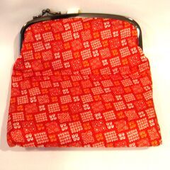 未使用　京しぼり　和装用バッグ　W22.5cm H13.0cmの画像