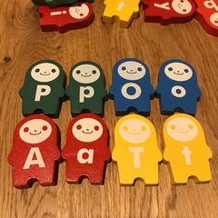 知育玩具　アルファベットドミノの画像
