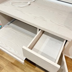 LOWYA キッチン収納 レンジ台 食器棚 キッチンカウンター 90センチの画像