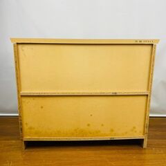 カントリー調　リビング収納棚 横幅:78cm×奥行30×高さ64cmの画像