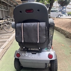 セニアカー　Kubota カバー付き　キー2本　バッグ付きの画像