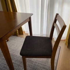 ニトリ　ダイニングテーブル　椅子セット 2名の画像