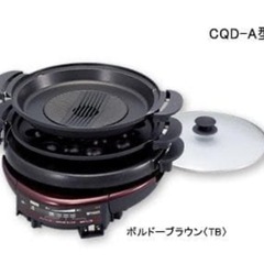 タイガー グリルなべ CQD-A120 TB ボルドーブラウンの画像