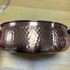 浅型両手鍋　アルミ？雪平鍋　1回のみ使用の画像