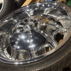 24インチ　タイヤホイール　メッキ　の画像