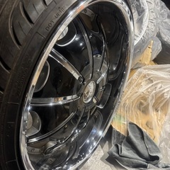 24インチ　タイヤホイール　メッキ　の画像