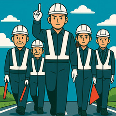 五霞町近郊　日給10,000円 警備員の画像