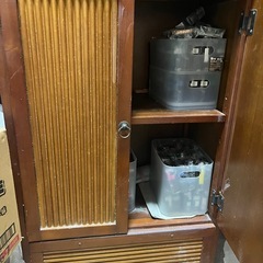無料 アジアン棚 昭和レトロ ラック 収納 電話台 キャビネット たんす の画像