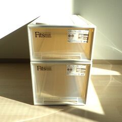 押入れケース２個（高さ23・35cm）【小金井市民限定】（小金井市再生家具）品番：11-01-04 ※新規優先の画像