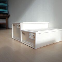 押入れケース２個（高さ23・35cm）【小金井市民限定】（小金井市再生家具）品番：11-01-04 ※新規優先の画像