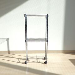 ワイヤーシェルフ３段（幅15cm）【小金井市民限定】（小金井市再生家具）品番：11-01-06 ※新規優先の画像