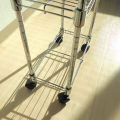 ワイヤーシェルフ３段（幅15cm）【小金井市民限定】（小金井市再生家具）品番：11-01-06 ※新規優先の画像