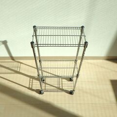 ワイヤーシェルフ３段（幅15cm）【小金井市民限定】（小金井市再生家具）品番：11-01-06 ※新規優先の画像