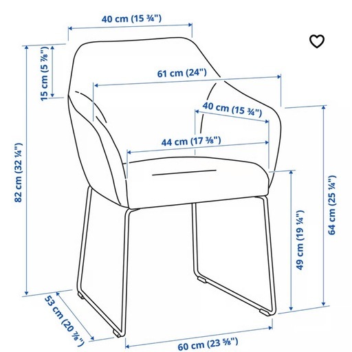 IKEAダイニングチェア2脚セット