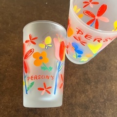 PERSON'S 花柄 フロストコップ 3個セットの画像