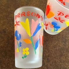 PERSON'S 花柄 フロストコップ 3個セットの画像