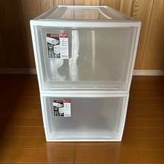 (新品未使用)2箱セット アイリスオーヤマ 収納ケースの画像