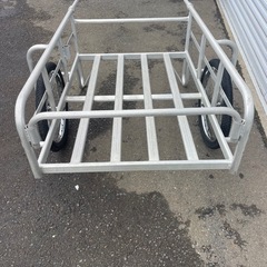 アルミ製 リヤカー リアカー 現状 台車の画像