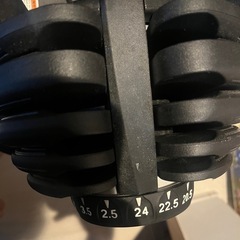 ダイヤル可変式ダンベル２４キロ×2 ベンチプレスの画像