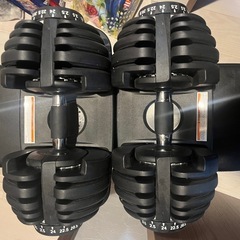 ダイヤル可変式ダンベル２４キロ×2 ベンチプレスの画像