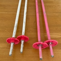 キッズ　スキー　ポール80センチ　2セットの画像