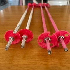 キッズ　スキー　ポール80センチ　2セットの画像