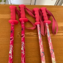 キッズ　スキー　ポール80センチ　2セットの画像