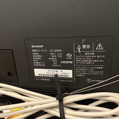 シャープ 32V型 ブルーレイ内蔵 HDD搭載　ハイビジョン 液晶テレビ  テレビ台の画像