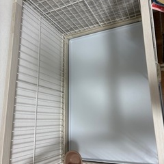 ペット用　犬用　ゲージ　白の画像