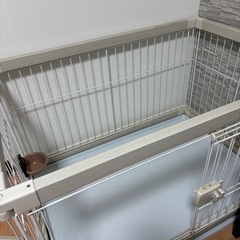 ペット用　犬用　ゲージ　白の画像