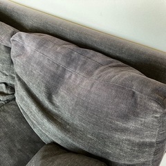 ソファ　2人かけ　オットマン付きの画像