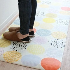 北欧風　キッチンマット　もっちり　肉厚　台所マット　床マットの画像