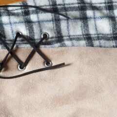 ARCHIVES（アルシーヴ）シープスキンのうな風合いのミニスカ（フリーサイズ）の画像