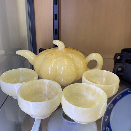 【軽トラ無料貸し出し】【黄玉南瓜水滴】【中国茶器セット】【トレファク所沢店】