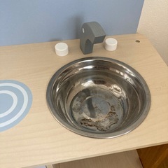 木製ままごとキッチンの画像