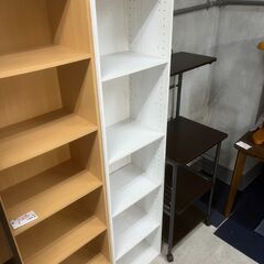 【リサイクルショップどりーむ天保山店】No.4616 棚 白 ホワイト 5段の画像