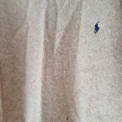 Ralph Lauren Polo ベージュのセーター ウール100% Sの画像