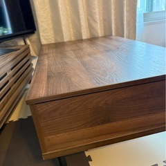 ニトリ　昇降リビングテーブル(リフティ 100 MBR) の画像