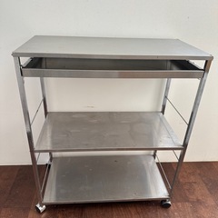 【11/5(水)12:00まで】ステンレス製のキッチンワゴンの画像