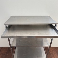 【11/5(水)12:00まで】ステンレス製のキッチンワゴンの画像