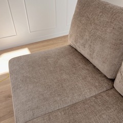 3人掛けソファ　オットマン付きの画像