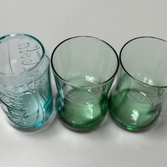 コカコーラ　ガラスコップ(3枚) 中古品の画像