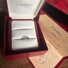 カルティエ 結婚指輪 ペアリング 証明書、箱付き  の画像