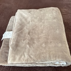 無印良品　マルチラグ195×195ブラウンの画像