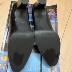 YSL ブラック　レザー　パンプス  36 の画像