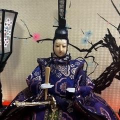 3段雛人形 ガラスケース入  昭和 レトロの画像