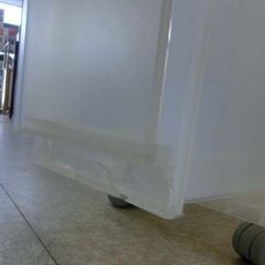 無印良品 ポリプロピレン 収納ストッカー 6段 幅18奥行40高さ141 キャスター付 引き出し1か所ワレあり スリムストッカー プラ キッチン サニタリー MUJI 札幌 西野店の画像