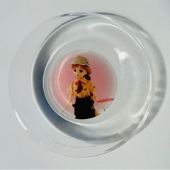 リカちゃん(misdo)ガラス皿 中古品2枚の画像
