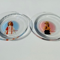 リカちゃん(misdo)ガラス皿 中古品2枚の画像